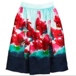 Kate Spade New York Madison Avenue Collection Avalon Silk Floral Pockets skirt